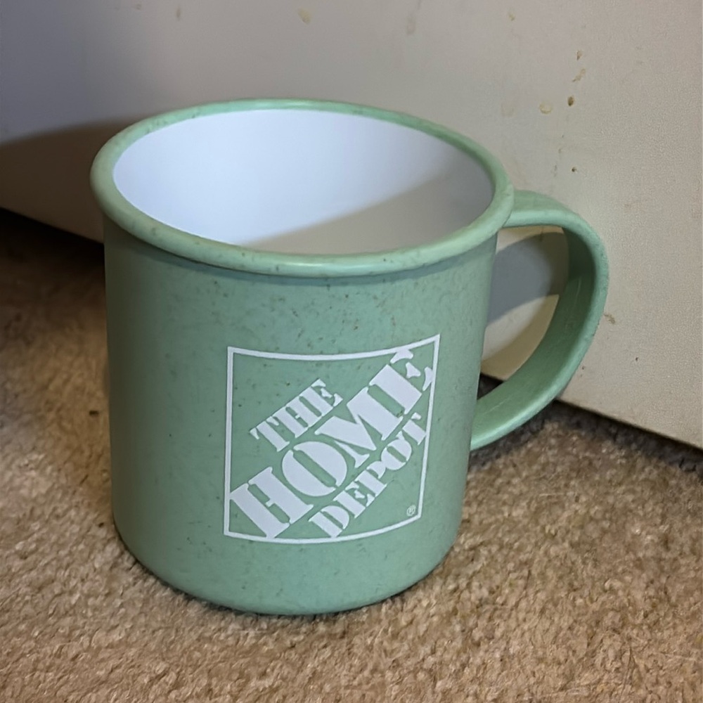 The Home Depot sustainable coffee soup mug Heather green
